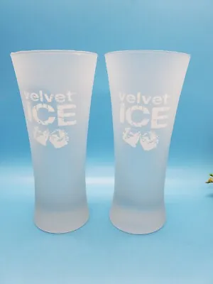 2 Corsairs Velvet Ice Mojito Frosted Glasses 6  Tall 8 Oz • $17.83