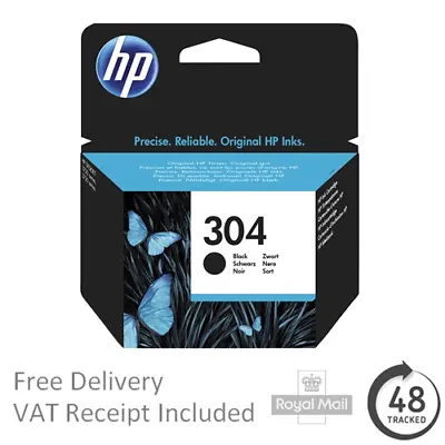 £15.95 • Buy HP DeskJet 3700 Black Ink Cartridge - HP 304 Original Ink Cartridge
