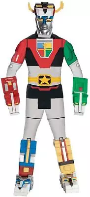 Voltron Classic Robot Nick Cartoon Fancy Dress Up Halloween Deluxe Adult Costume • $114.63