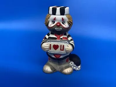 $5 • Buy Li’l Vagabond Enesco 1991 I Love You Jail Stripes Ball Chain Prisoner Figure 