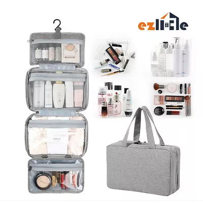 £11.99 • Buy Toiletry Bag Waterproof Hanging Hook Large Case Makeup Cosmetic Travel Organizer