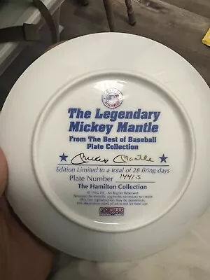 Mickey Mantle Collector Plates • $15