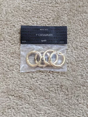 MICHE BAG - Gold 1 Inch Carabiners - Set Of 4 (NEW IN BAG AUTHENTIC & RETIRED) • $19.99