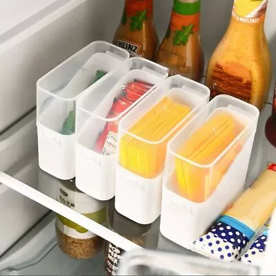 Flip-top Cheese Slice Storage Container Plastic Cheese Slice Holder  Coffee • $8.42