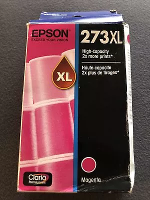 Genuine Epson 273XL Magenta High Yield Ink Cartridge  (T273XL320-S) Exp. 6/23 • $10