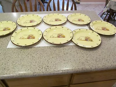 VTG Monterrey Western Ware Enamelware Chuck Wagon Cowboy Set Of 8 Plates • $31