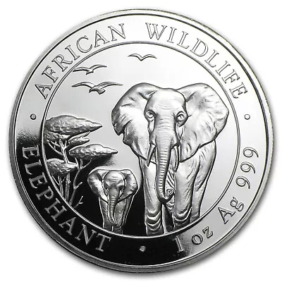 2015 Somalia 1 Oz Silver Elephant BU • $57.27
