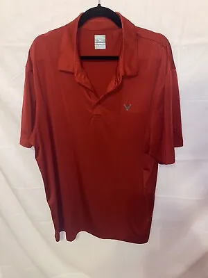 Calloway V Golf Polo Red Size XXL Opti-Dri • $18.95