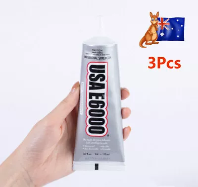 E-6000 Glue X3 With Tip Adhesive 110ml Pendant Jewellery Art Craft • $25.96