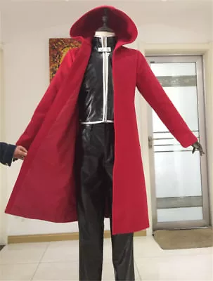 Anime Fullmetal Alchemist Edward Elric Full Set Cosplay Costume Red Coat Unisex • $27.47