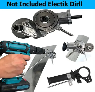 Electric Drill Plate Cutter Sheet Metal Nibbler Precise Cutting Sheet Cutter US • $10.69