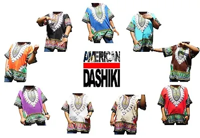 Dashiki Women Shirt African Hippie Vintage Top Haute Tribal Blouse One Size • $14