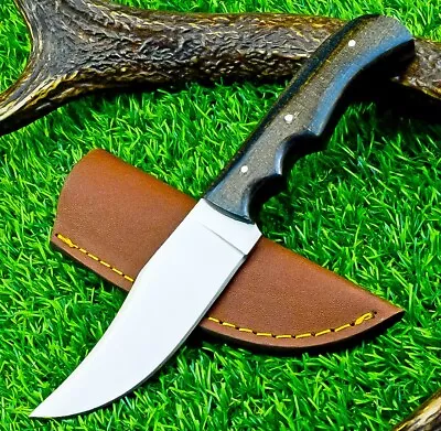 Custom Hand Forged D2 Steel Blade Hunting Knife Skinning Knife W/SHEATH EX-6165 • $12.50