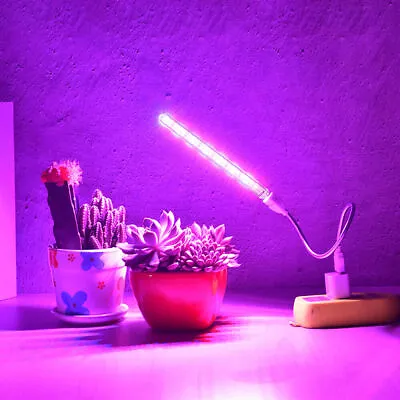 £8.59 • Buy UK 1-4X Mini USB Portable Led Grow Light Lamp For Indoor Hydroponic Plant Flower