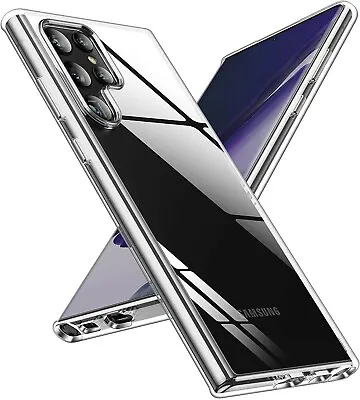 Shockproof Clear Case For Samsung Galaxy S24 S23 Plus S22 S22 Ultra Slim Cover • $7.45