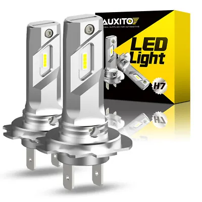 AUXITO H7 LED Headlight Bulbs High Low Beam 6500K Bright White CANBUS ERROR FREE • $24.99