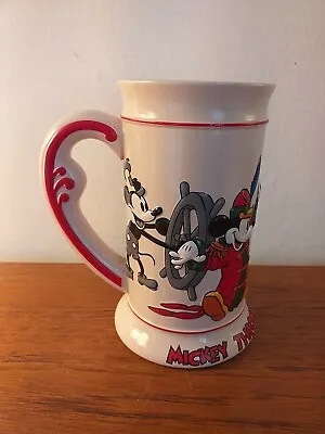 VINTAGE Euro Disney Mickey Mouse Mug Through The Years Large Cup Tankard Tall  • $14.80