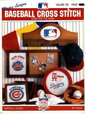 Vintage Major League Baseball Cross Stitch National League 15 Charts • $7.95