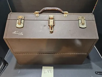 Vintage Kennedy Tombstone Style Dome Top Toolbox #1018 W/foldout Shelves (tl490) • $129.95