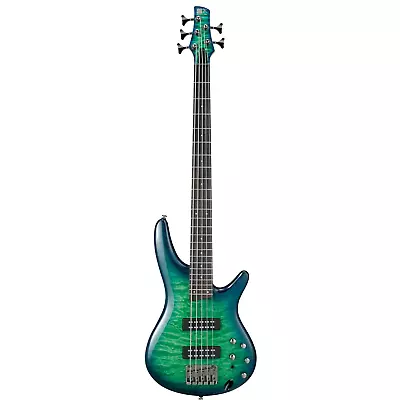 Ibanez SR405EQMSLG 5-String Quilted Maple Electric Bass - Surreal Blue Burst Glo • $529.99