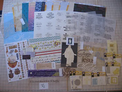 2 Lots Of CHRISTIAN And JEWISH-themed SCRAPBOOKING  SUPPLIES Paper Stickers • $20.99