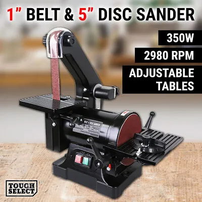 1 X30  Belt & 5  Disc Sander Bench Grinder Linisher Machine Buffer Power Tool • $116.10