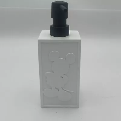 DISNEY Mickey Mouse Silhouette White Soap Pump Dispenser Or Lotion Dispenser  • $16.99