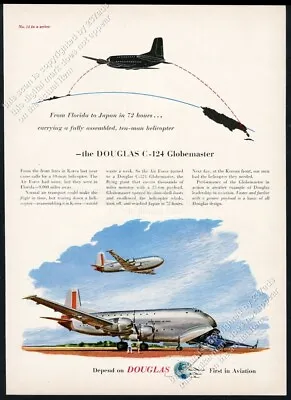 1953 Douglas C-124 Globemaster USAF Plane Art Vintage Print Ad • $9.99