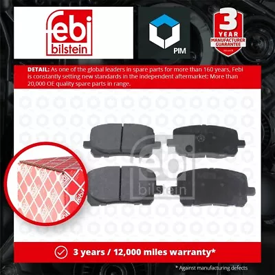 Brake Pads Set Fits TOYOTA NOAH/VOXY 2.0 Front 01 To 07 1AZ-FSE 04465YZZCT Febi • £20.89