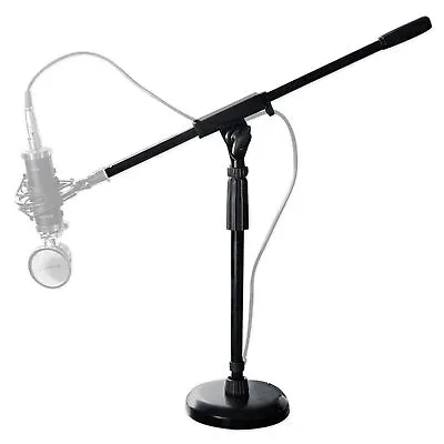 Rockville Podcast Recording Studio Desktop Microphone Mic Stand Round Base+Boom • $24.95