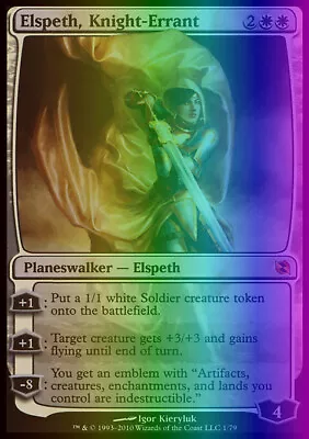 MTG Elspeth Knight-Errant (1/80) DD Elspeth Vs. Tezzeret LP FOIL • $7.95