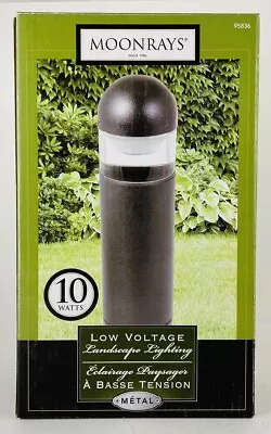 Moonrays Bollard Low Voltage 7.75 Inch Metal Landscape Lighting 10 Watt #95836 • $49.85