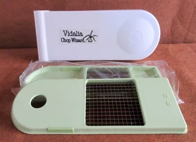 Original Vidalia Chop Wizard W/2 Interchangeable Blades Clear Plastic • $12