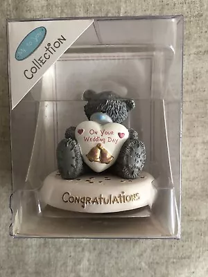 £16.95 • Buy Me To You. Tatty Teddy On Your Wedding Congratulations Teddy. Cake Topper. B/N