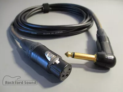 Canare L-2T2S  | Gold XLR Female To Right 1/4  TS | Unbalanced Interconnect • $42.99