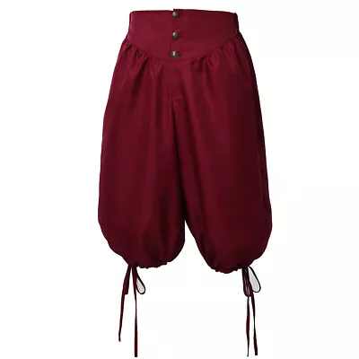 Renaissance Medieval Men Pants Knickers Bottoms Viking Trousers Pirate Colonial • $20.99