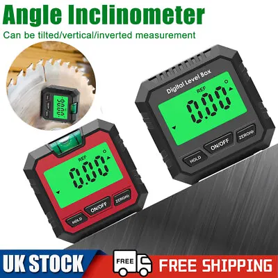 £11.39 • Buy NEW 360° Magnetic Digital Protractor Angle Finder Gauge Inclinometer Level Meter