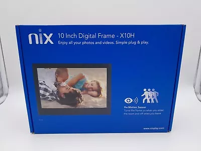 NIX PLAY 10 Inch Digital Frame X10G Photo & HD Video 720p With Hu-Motion Sensor • $74.99