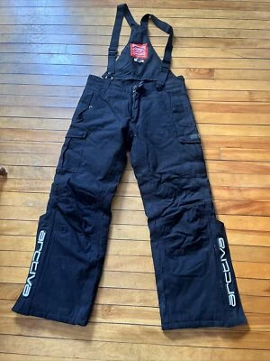$59.99 • Buy Men's Arctiva MP Black Insulated Snowmobile Bibs  Pants Size Large Zip Off Bib