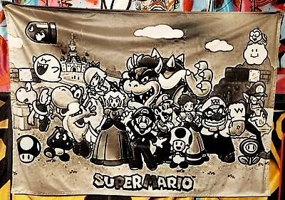 Super Mario World Nintendo Fabric Poster Banner 2 Feet X 3 Feet • $9.90