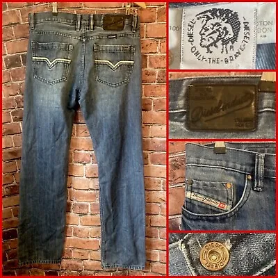 Rare DIESEL : ROODY Mens Regular Straight Leg Jeans : W34 L34 • £25