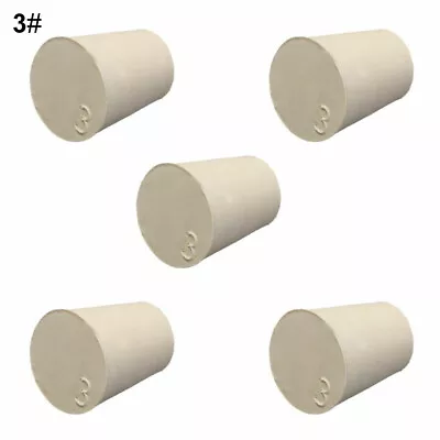 5Pcs Solid Rubber Stoppers Plug Bungs Laboratory Bottle Tube Sealed Lid Corks 38 • $9.40