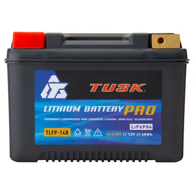 Tusk Lithium Pro Battery TLFP-14R For HONDA Africa Twin DCT CRF1000D 2016-2017 • $118.40