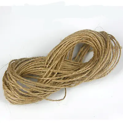 £1.65 • Buy 10m Metre Natural Brown Rustic Style Twine String Craft Jute Shabby Cord