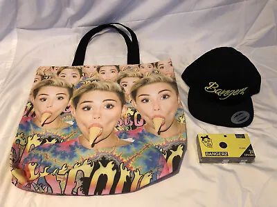 Miley Cyrus Bangerz Tour Rare VIP Merch Ice Cream Tote Bag Camera Snapback Hat • $125