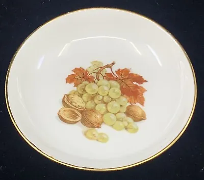 Vintage Naaman Ltd Israel Fruit Nut Side Plate Dish Porcelain China White Gold • $6.96