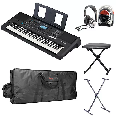 Yamaha PSR-E473 Set IV Including Headphones Stand Bank And Bag • £369.53