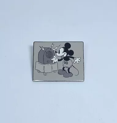 Disney Auctions Pie Eyed Mickey Mouse W/ Radio Black & White Pin LE 100  • $99.99