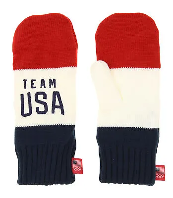 Men's Team USA Olympic Red White & Blue Mittens One Size • $7.99