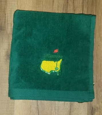 Masters Golf Embroidered Sport Towel 16x18 Green • $17